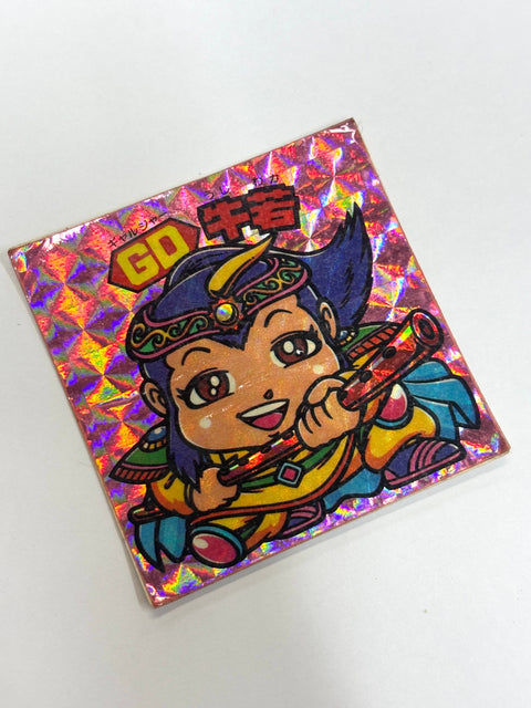 Bikkuriman Sticker Akuma VS Tenshi GD Ushiwaka Lotte JAPAN