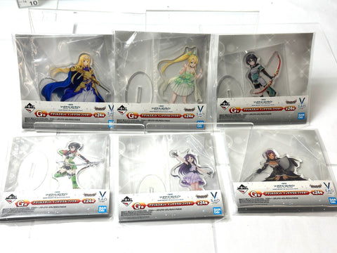 BANDAI Ichiban Kuji Sword Art Online G/F Prize Acrylic Stand Lot of 40