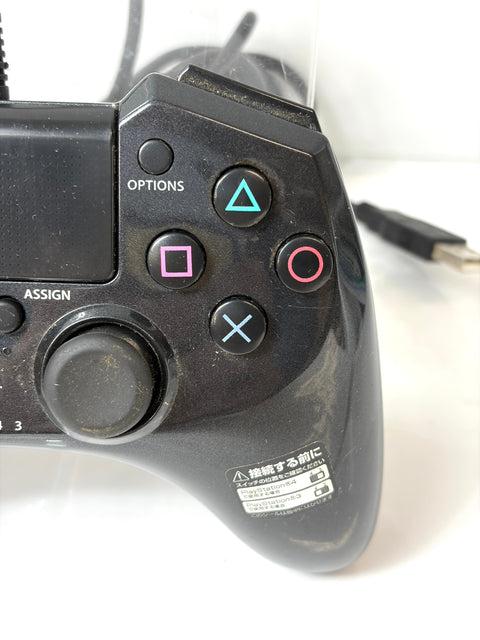 HORI HORIPAD FPS Plus Wired Controller for PS4 PS3 Black Turbo Function Japan