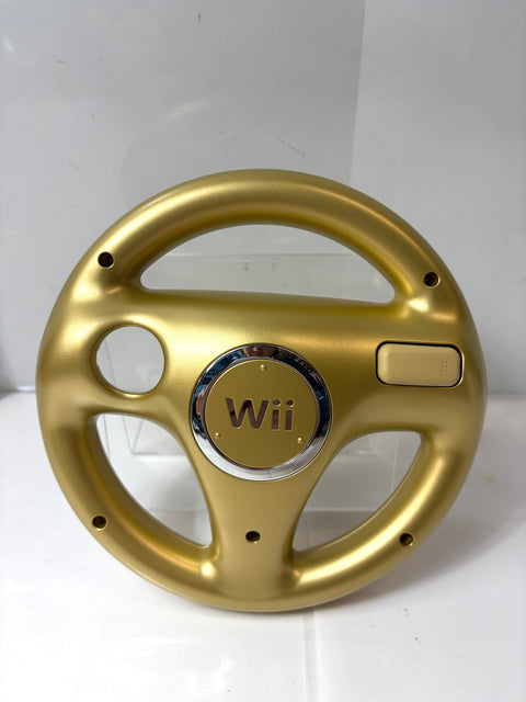 Club Nintendo Mario Kart Wii Golden Wheel Gold Handle RVL-024 Rare Japan Import