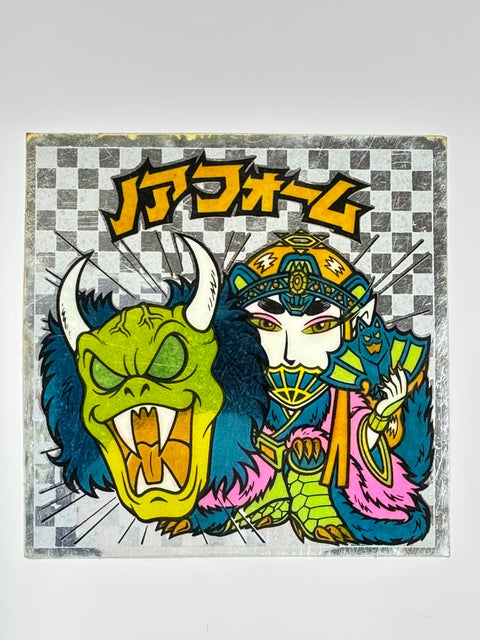 Bikkuriman Seal Noah Form Akuma vs Tenshi Vintage Sticker Japan