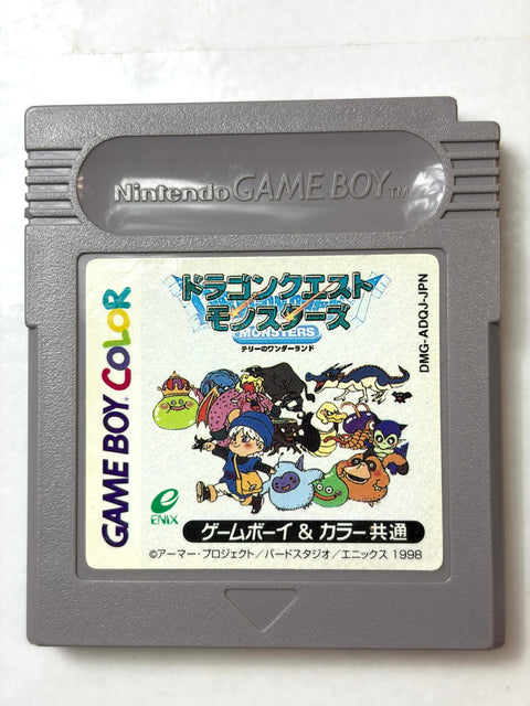 Dragon Quest Monsters 1 Terry no Wonderland Dragon Warrior Game Boy GB Japan RPG