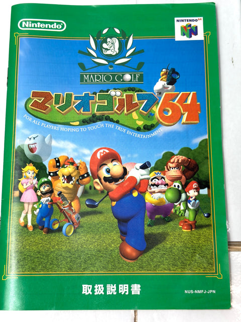 Mario Golf 64 Nintendo 64 N64 Japan Import Boxed Manual Complete CIB