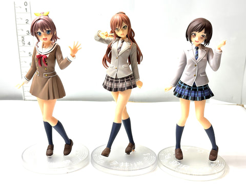 BanG Dream! Girls Band Party School☆Days Premium Figure Set Tsugumi/Risa/Saaya