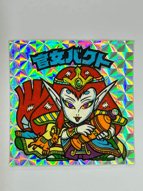 Bikkuriman Seal Akuma vs Tenshi Kanjyo Bakuto Holographic Vintage Sticker Japan