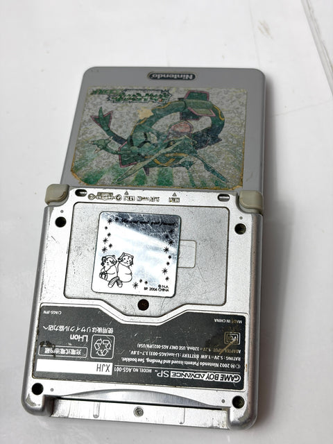 Nintendo Game Boy Advance SP Platinum Silver AGS-001 Console Junk For Parts