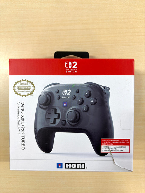 【任天堂ライセンス商品】ワイヤレスホリパッド TURBO for Nintendo Switch™ 2 ミストブラック【Switch2・Switch両対応】【連射/連射ホールド機能搭載】