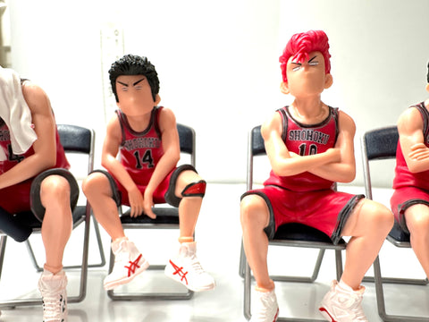 Slam Dunk Shohoku Basketball Club Figure Set Sakuragi Rukawa Miyagi Mitsui Akagi