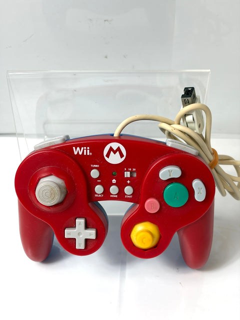 HORI Battle Pad Mario Version GameCube Style Controller Wii U Wii Turbo Official