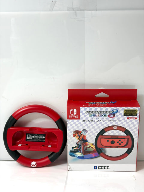 Mario Kart 8 Deluxe Joy-Con Handle Wheel Mario Red Boxed Switch Japan