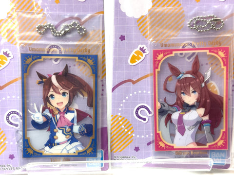 BANDAI Ichiban Kuji Uma Musume Vol.10 H Prize Clear Twin Card Charms Set of 8