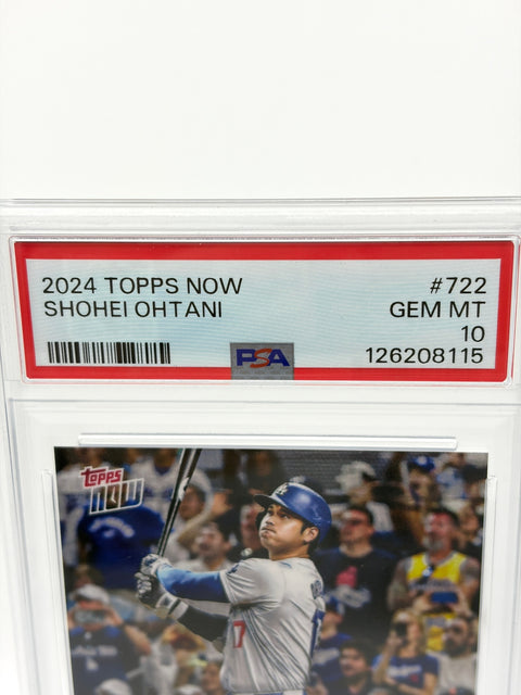 PSA 10 Shohei Ohtani 50/50 2024 Topps Now #722 Dodgers GEM MT