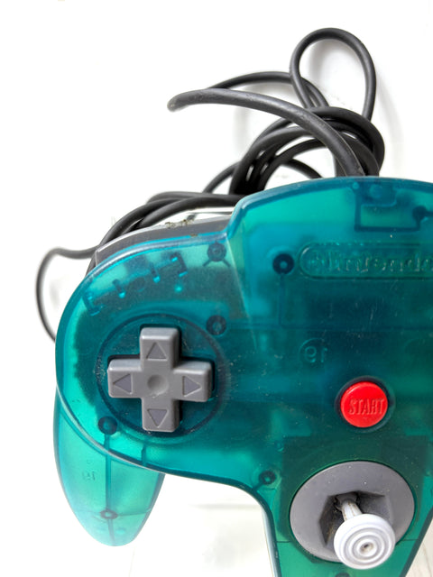 Nintendo 64 N64 Controller Clear Blue NUS-005 Official Japan Import Joystick Tight