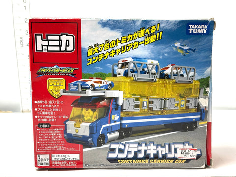 TAKARA TOMY Tomica Hyper Blue Police Container Carrier Truck