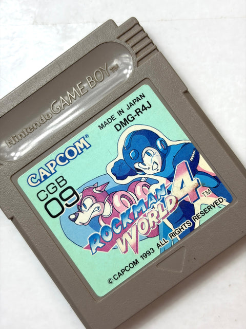 Rockman World 4 Mega Man IV Game Boy GB Nintendo Japan Capcom Action Cartridge
