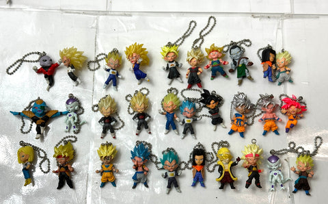 Dragon Ball Keychain Figures As-Is Mixed Lot of 219 Mascot Keychains
