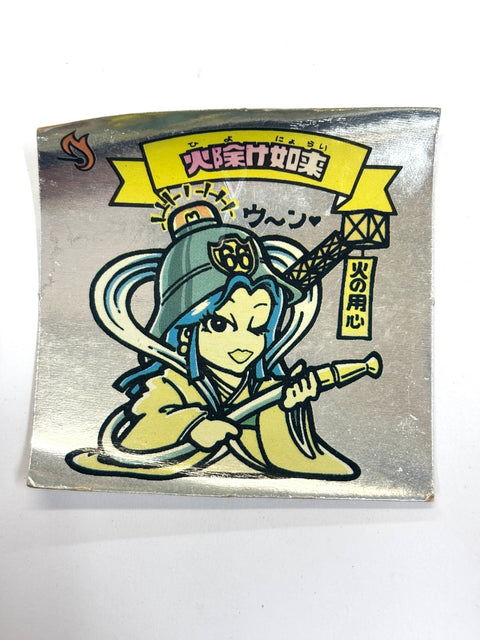 Lotte Bikkuriman Akuma VS Tenshi Sticker Hiyoke Nyorai JAPAN