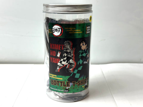 Demon Slayer Kimetsu no Yaiba Bottle T-Shirt Tanjiro Kamado Black Free Size