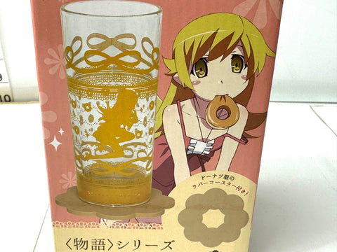 TAITO Monogatari Series Glass & Coaster Set Vol.2 Shinobu/Hanekawa Set of 2