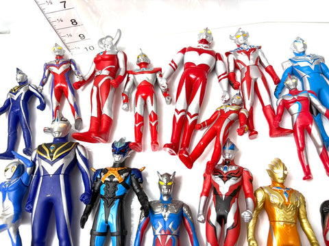 Bandai Ultraman Soft Vinyl Figure Lot Large Bundle Set Japan Tokusatsu Rare
