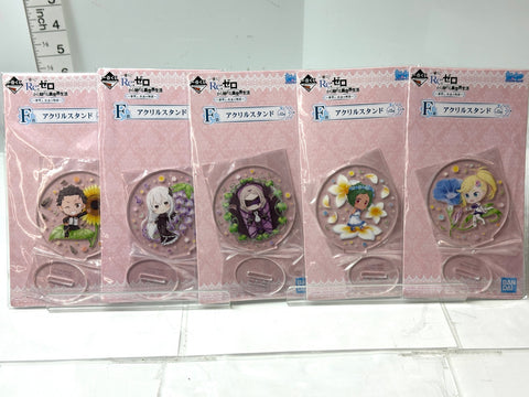 Re:Zero Starting Life in Another World F Prize Acrylic Stand C Set of 5