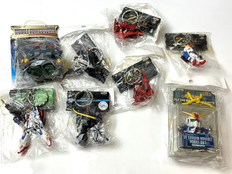 Gundam SD Movable Mobile Suit Mini Figure Keychain 8pcs Collection Set Japan