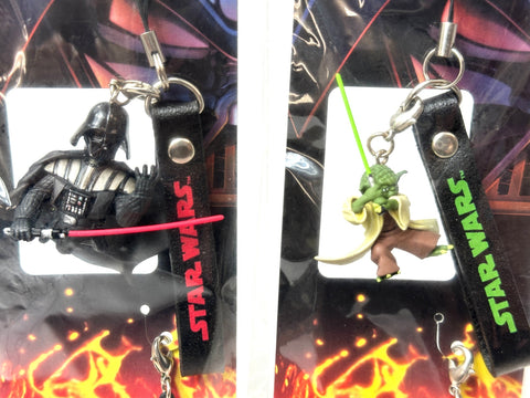 Star Wars Episode III Cell Phone Strap Set of 2 Darth Vader/Yoda Assorted
