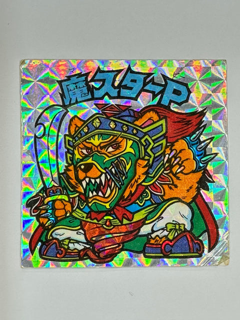 Bikkuriman Seal Akuma vs Tenshi Ma Star P Holographic Vintage Sticker Japan