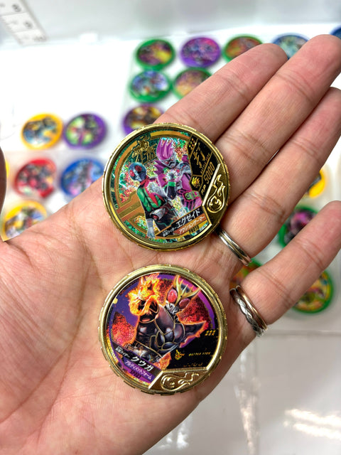 Kamen Rider Buttoba Soul Medals Lot Rare Gold Kuuga Ex-Aid Bandai Japan Bulk