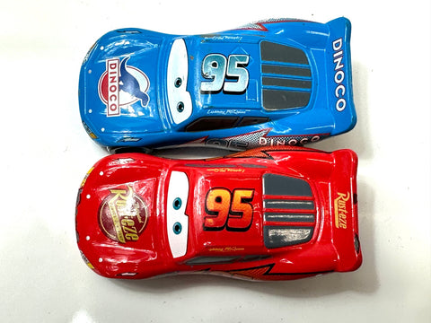 Tomica Cars Lightning McQueen Rust-eze & Dinoco Diecast Set of 2 JAPAN