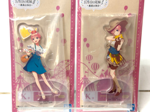 Ichiban Kuji Go Toubun Best Holiday K Prize Acrylic Stand Set of 10