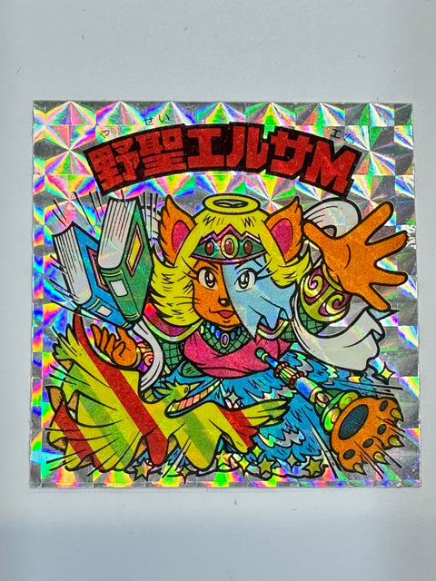 Bikkuriman Seal Akuma vs Tenshi Yasei Elsa M Ice Version Holographic Vintage Lotte Japan