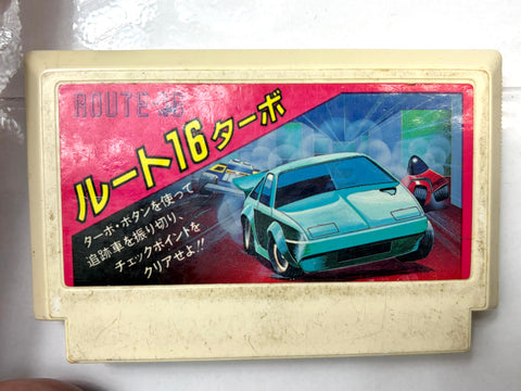 Route-16 Turbo Famicom Nintendo NES Japan Sunsoft Racing Maze Action