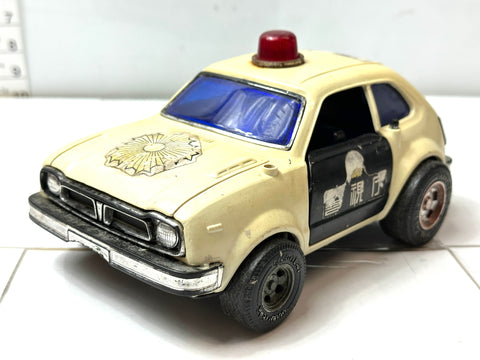 Yonezawa Toys Honda Civic Police Car Mini Car 20cm Opening Doors & Rear Hatch