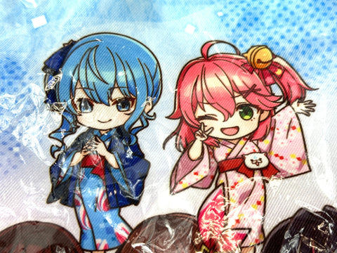 hololive × Gokurakuyu RAKU SPA Collab Drawstring Pouch Kinchaku Bag