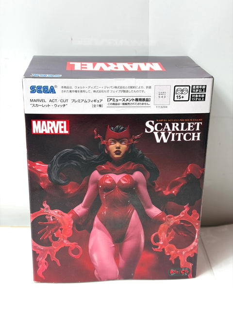 NEW MARVEL ACT/CUT Scarlet Witch Premium Figure SEGA Avengers Prize