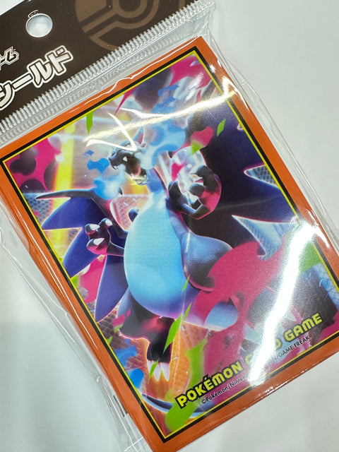 Pokemon Card Game Deck Shield Mega Charizard X Sleeves 64pcs 66x92mm Official