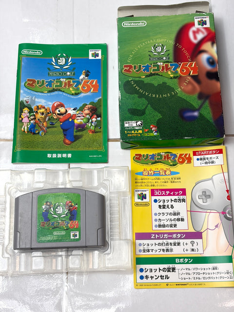 Mario Golf 64 Nintendo 64 N64 Japan Import Boxed Manual Complete CIB