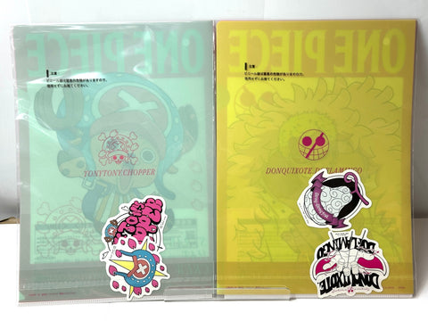 BANDAI Ichiban Kuji ONE PIECE J Prize Clear File & Sticker Complete Set of 10