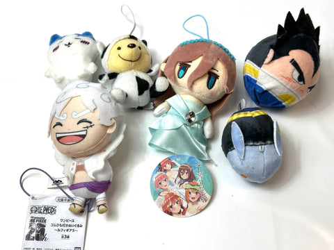 Used Plush Mascot Lot Eight Ranger Hello Kitty Pokemon Eevee Fujiki Yusaku Latte etc