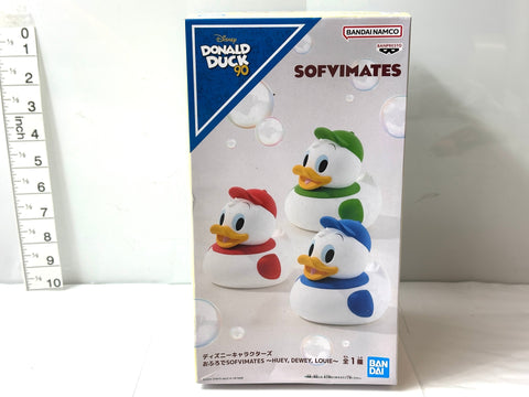 BANDAI Disney Characters Ofuro de SOFVIMATES Huey Dewey Louie Bath Soft Vinyl