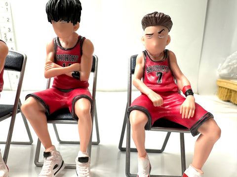 Slam Dunk Shohoku Basketball Club Figure Set Sakuragi Rukawa Miyagi Mitsui Akagi