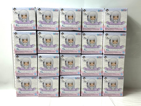 BANDAI Ichiban Kuji Re:Zero G Prize Chokonokko Figure Set of 20