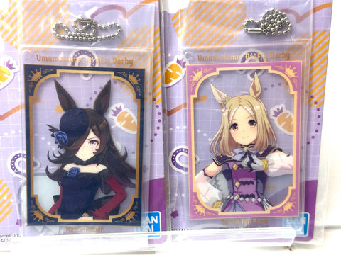 BANDAI Ichiban Kuji Uma Musume Vol.10 H Prize Clear Twin Card Charms Set of 8