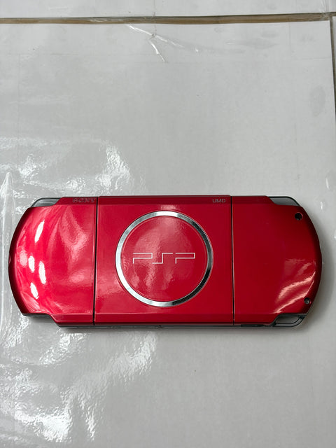 PSP 3000 Radiant Red Console System Japan Import No Battery Tested