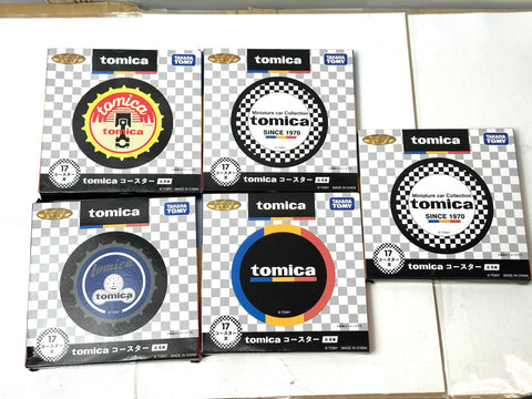 Tomica Kuji Prize Tumbler/Coaster/Hand Towel/Memo Pad Bundle Set
