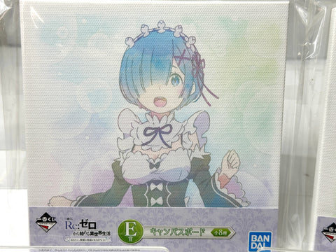 BANDAI Ichiban Kuji Re:Zero E Prize Canvas Board B Set of 3