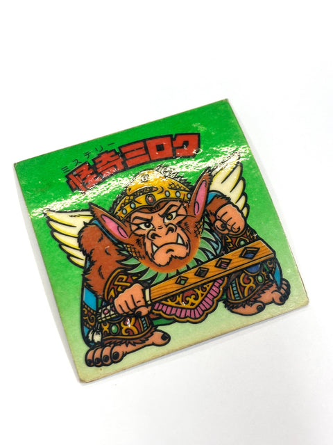 Bikkuriman Sticker Akuma VS Tenshi Front/Back Kaiki Inca Miroku Lotte JAPAN