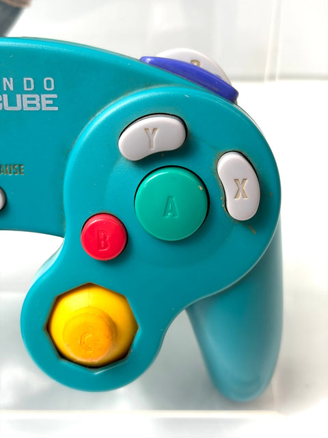 Nintendo GameCube Controller DOL-003 Emerald Blue Damage on Stick JPNNintendo GameCube Controller DOL-003 Emerald Blue Damage on Stick JPN