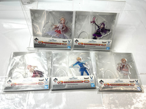 BANDAI Ichiban Kuji Sword Art Online G/F Prize Acrylic Stand Lot of 40
